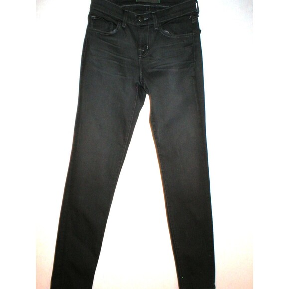 New $225 J Brand Jeans Skinny Dare Dark Gray Womens 24 X 28 Mid Rise Jeggings - Picture 1 of 4
